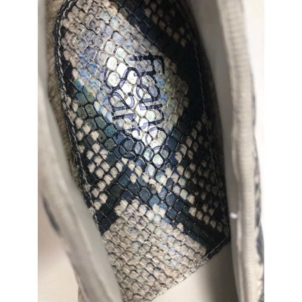 FRANCO SARTO Kiya Women's US 10 Snake Skin‎ Print Espadrille Slip On
